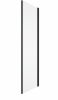 Ronal ścianka boczna na wymiar 25-80x0-200 cm, szkło Durlux 200, profile BLACK LINE czarny mat TOPF2SM10622